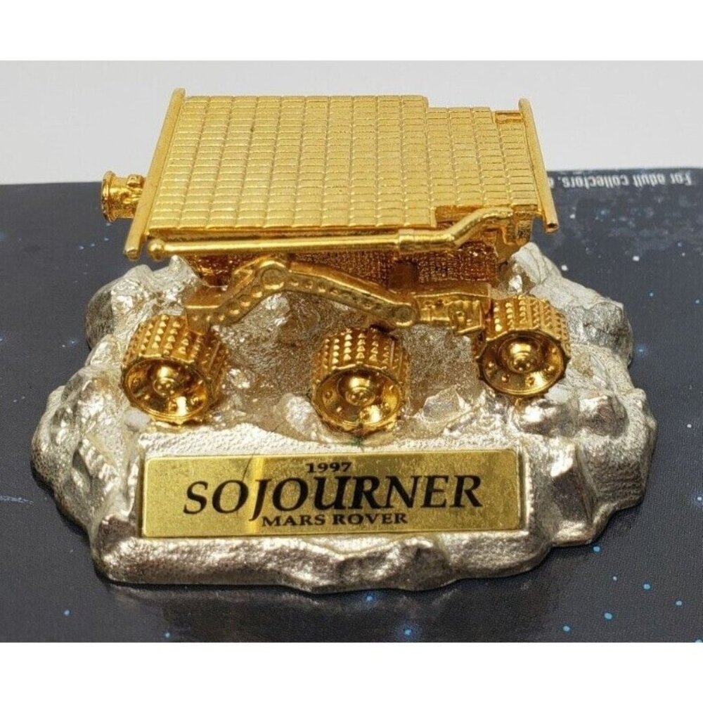 Sojourner Mars Rover Hot Wheels JPL 24K Gold Plated Limited Collector Edition